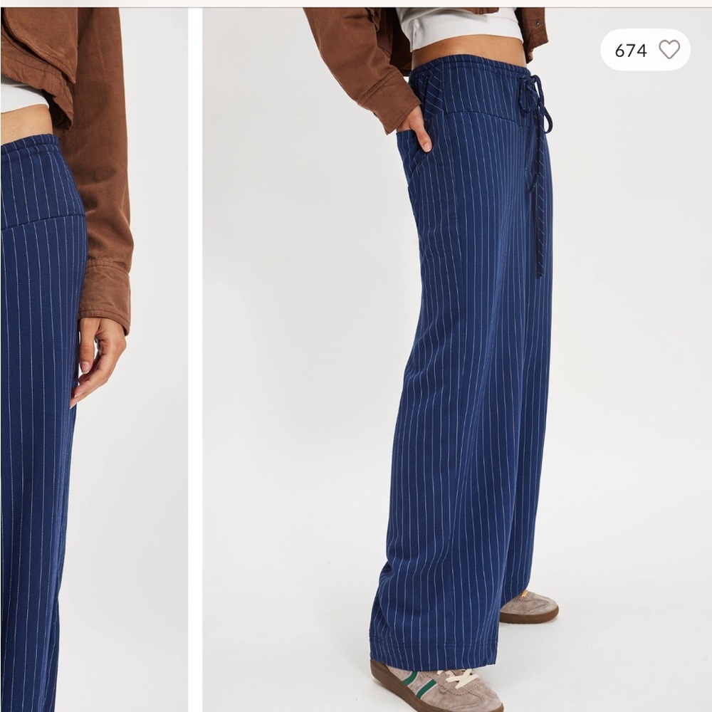 Free People Hudson Canyon pinstripe pants
